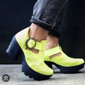 Fluevog Bossa Nova Neon yellow